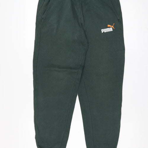 Puma Women Green Jogger Sweatpants Size Small Elastic Waist