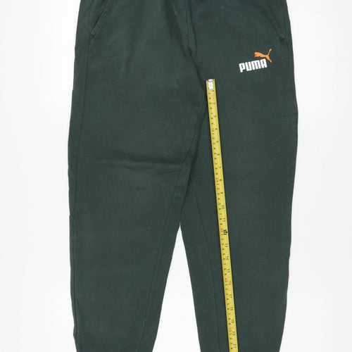 Puma Women Green Jogger Sweatpants Size Small Elastic Waist