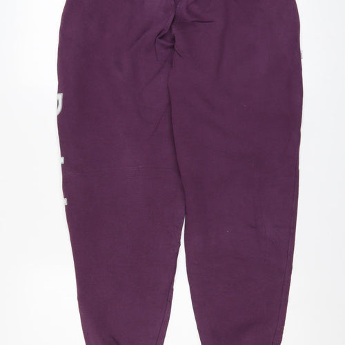 Reebok Classic Womens Purple Jogger Sweatpants S Cotton Blend