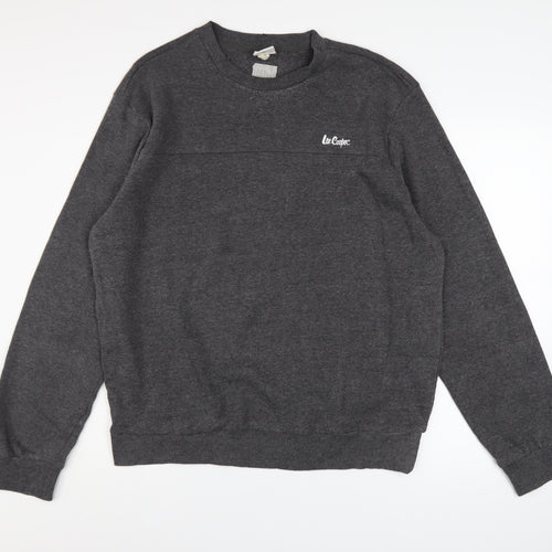 Lee Cooper Mens Charcoal Grey XL Crew Neck Pullover Sweatshirt