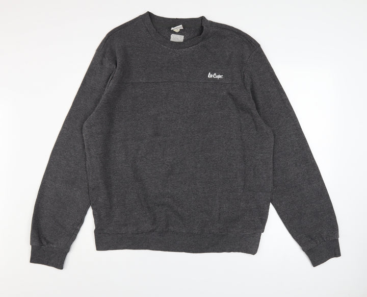 Lee Cooper Mens Charcoal Grey XL Crew Neck Pullover Sweatshirt