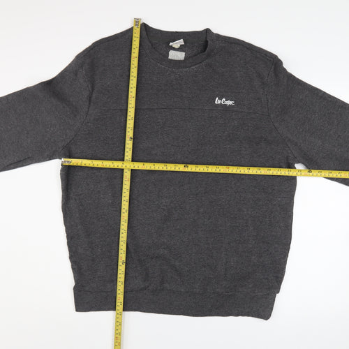 Lee Cooper Mens Charcoal Grey XL Crew Neck Pullover Sweatshirt