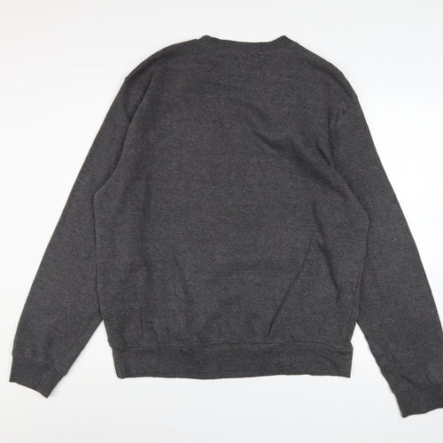 Lee Cooper Mens Charcoal Grey XL Crew Neck Pullover Sweatshirt