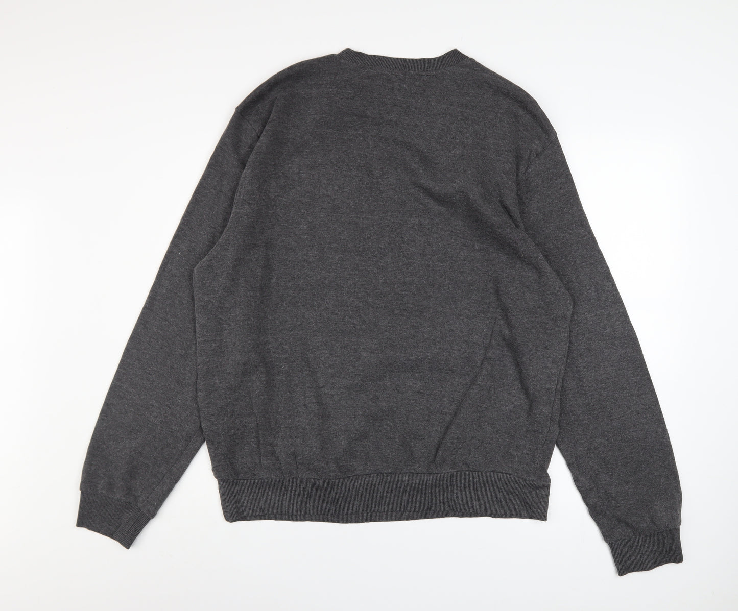 Lee Cooper Mens Charcoal Grey XL Crew Neck Pullover Sweatshirt