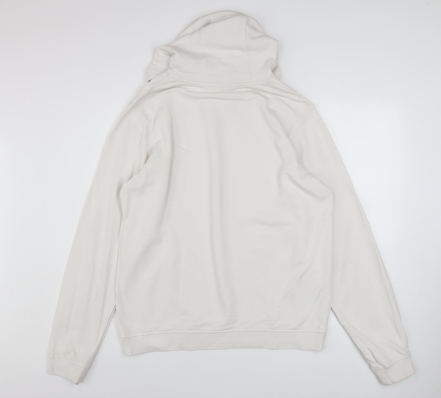 Nike Air Men's White Pullover Hoodie L Graphic Logo Sportswear