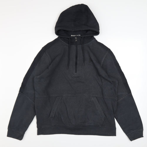 Under Armour Men's Black L 1/4 Zip Pullover Hoodie