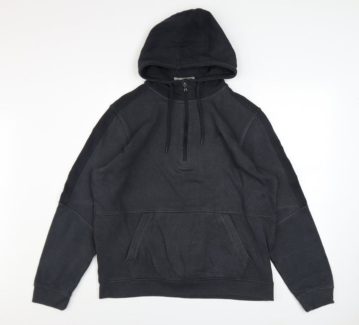 Under Armour Men's Black L 1/4 Zip Pullover Hoodie