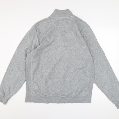 Original Penguin Men’s Grey 1/4 Zip Mock Neck Sweatshirt Size M