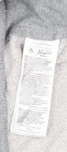Original Penguin Men’s Grey 1/4 Zip Mock Neck Sweatshirt Size M