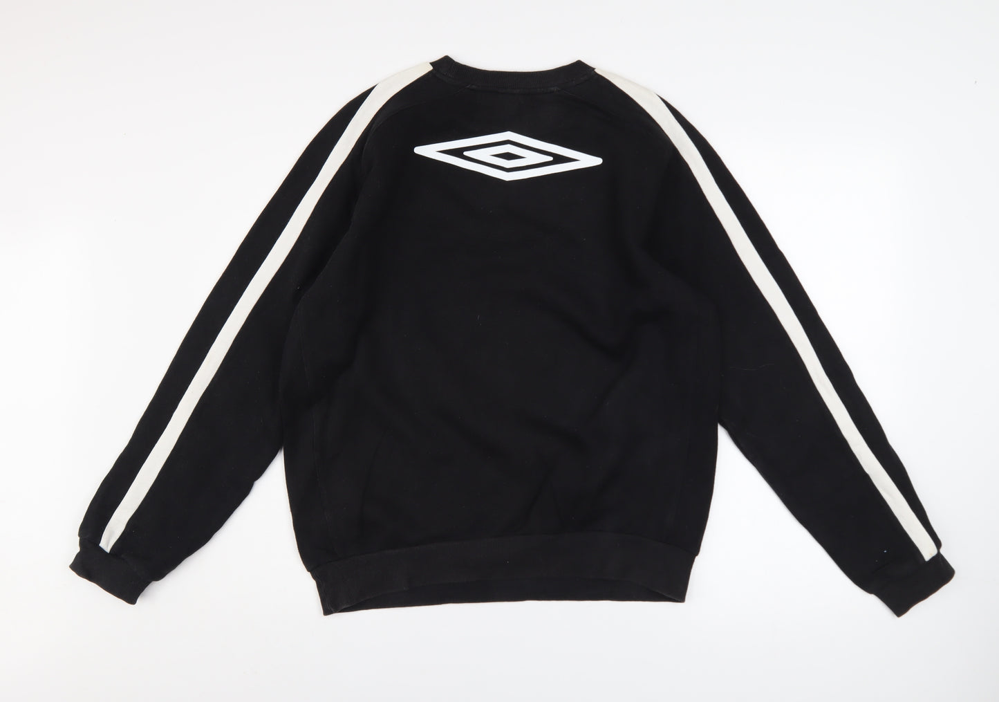 Umbro Mens Black M Crew Neck Pullover Sports Sweatshirt