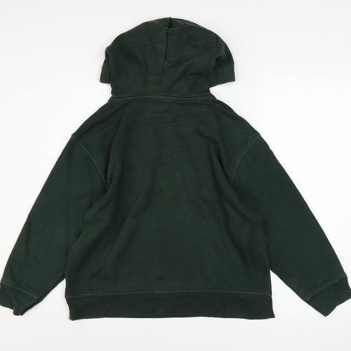 GAP Boys Green Logo Pullover Fleece Hoodie Size M