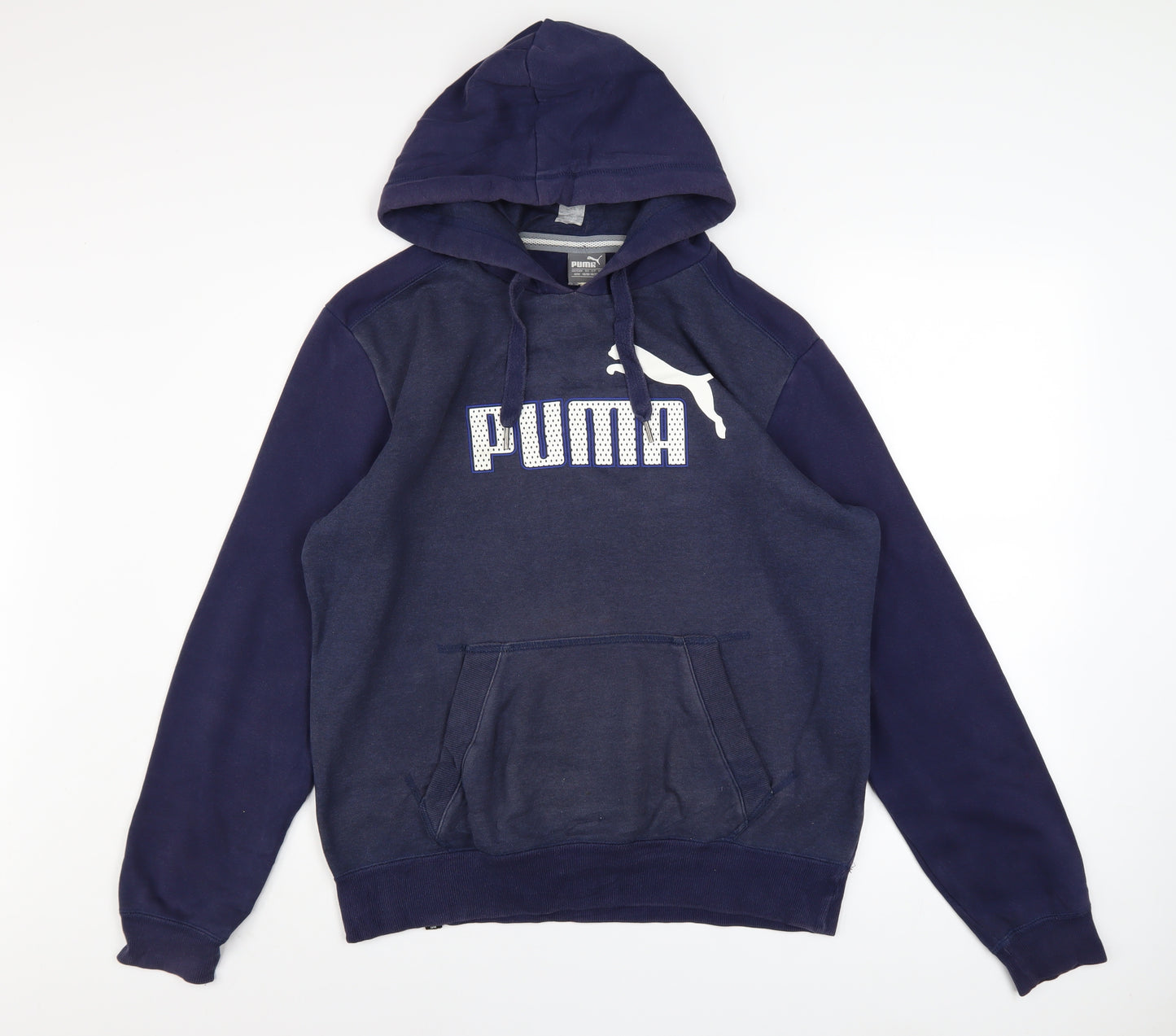 Puma Men's Blue Pullover Hoodie M Long Sleeve Sports Fleece