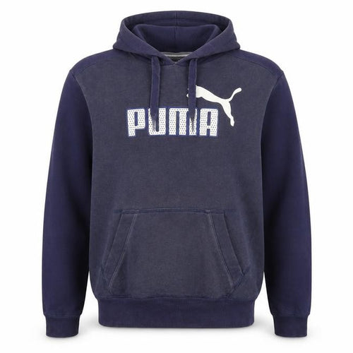 Puma Men's Blue Pullover Hoodie M Long Sleeve Sports Fleece