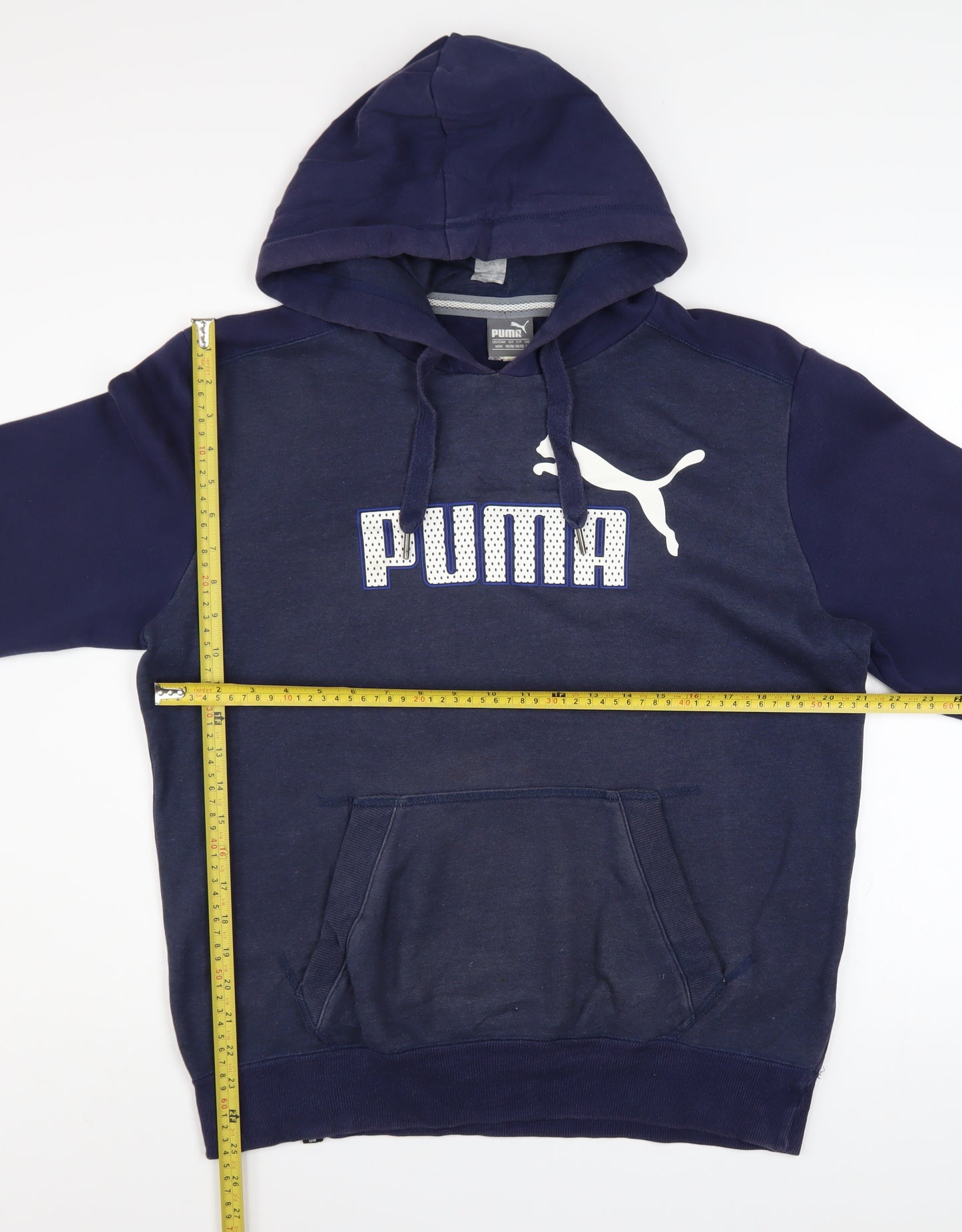 Puma Men's Blue Pullover Hoodie M Long Sleeve Sports Fleece
