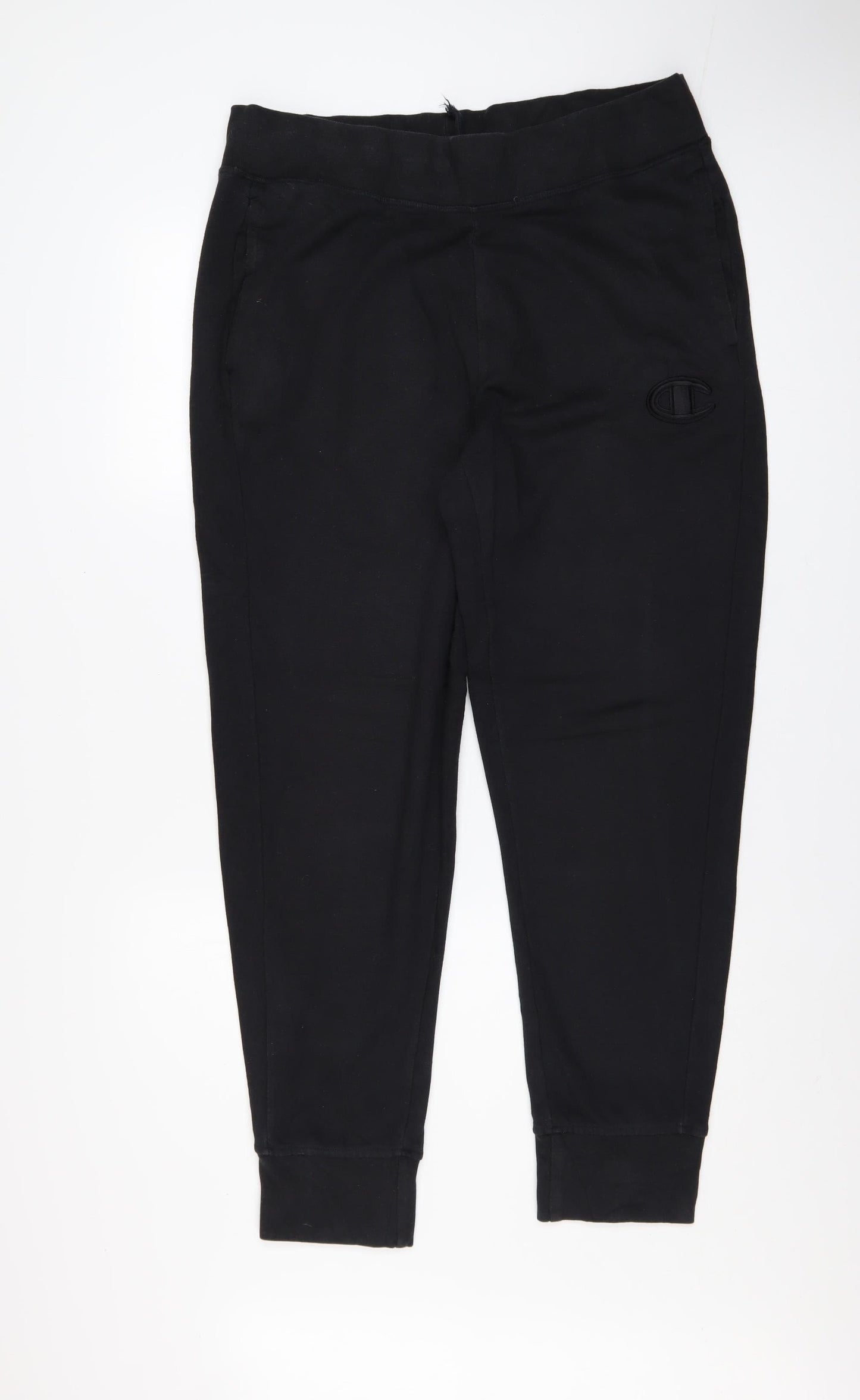 Champion Men's Black Fleece Jogger Trousers Size L