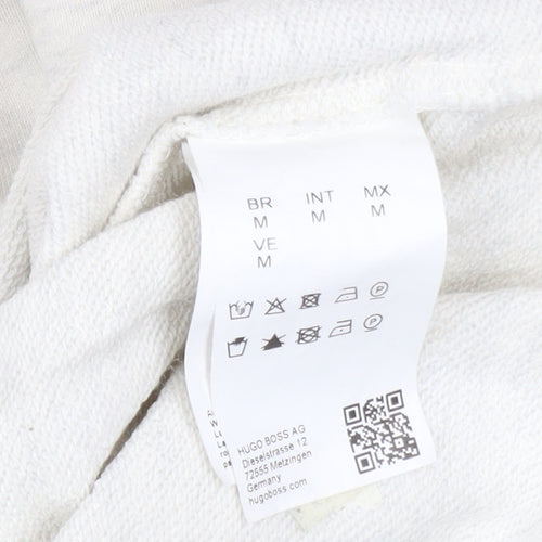 Hugo Boss Men's Beige Logo Pullover Sweatshirt Size M