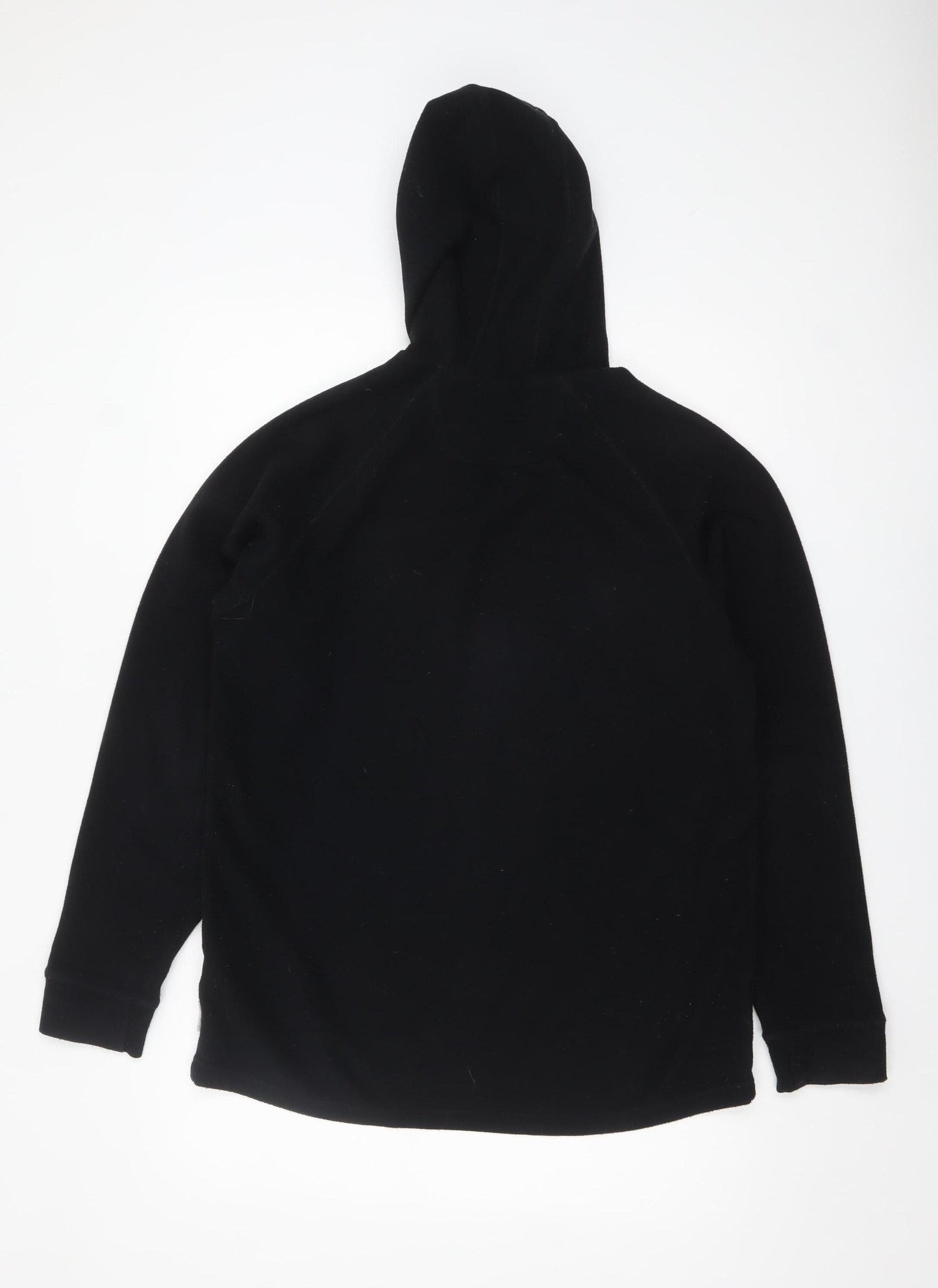 Quechua Men's Black Fleece Pullover Hoodie Size L Outdoor Wear