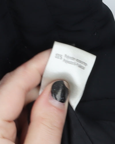Anne Weyburn Women's Black Size 16 Mid-Length Puffer Coat