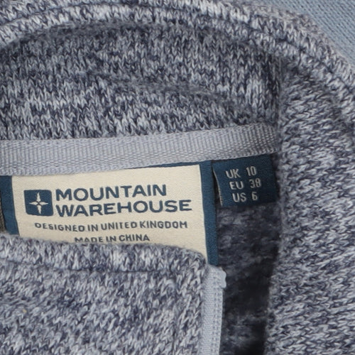 Mountain Warehouse Women Blue Fleece Full Zip Jacket UK 10