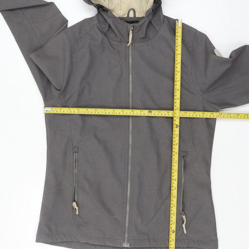 G.I.G.A. DX Women's Grey Softshell Hooded Windbreaker Jacket Size 12