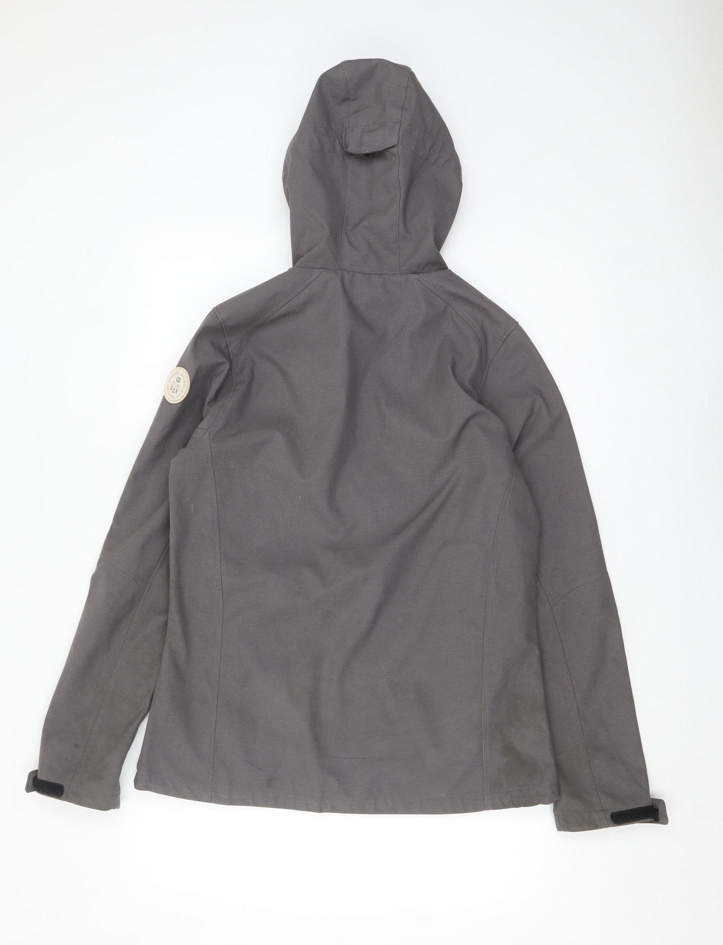 G.I.G.A. DX Women's Grey Softshell Hooded Windbreaker Jacket Size 12