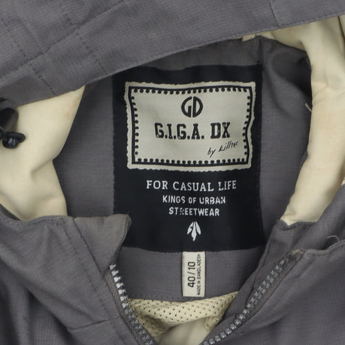 G.I.G.A. DX Women's Grey Softshell Hooded Windbreaker Jacket Size 12
