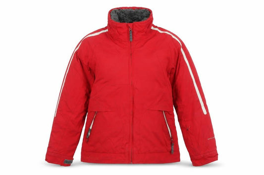 Front view of Columbia Women's Red Waterproof Ski Jacket, size S, Winter Outdoor