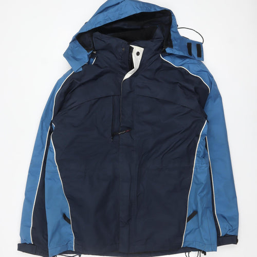 Snowdonia Men's Blue Waterproof Hooded Parka Jacket Size M 40in