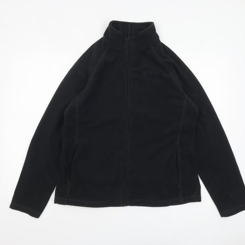 Mountain Warehouse Womens Black Fleece Jacket Size 16 Full Zip Winter Warm