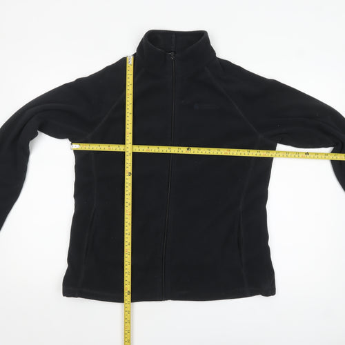 Mountain Warehouse Womens Black Fleece Jacket Size 16 Full Zip Winter Warm