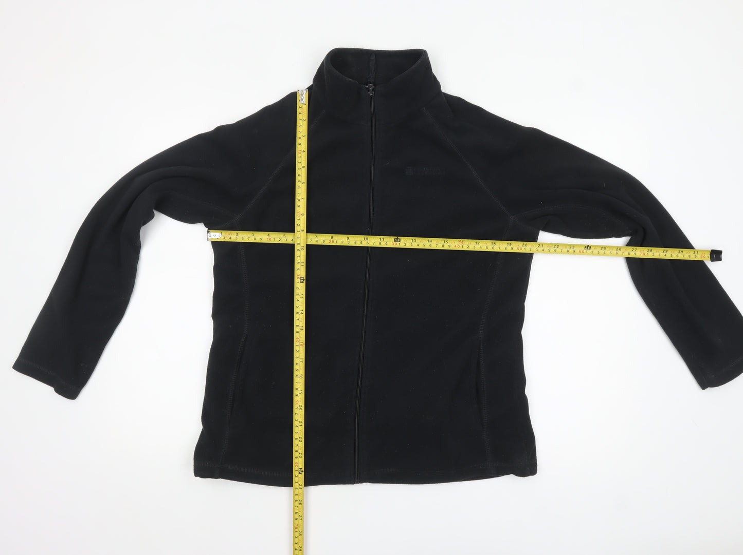 Mountain Warehouse Womens Black Fleece Jacket Size 16 Full Zip Winter Warm