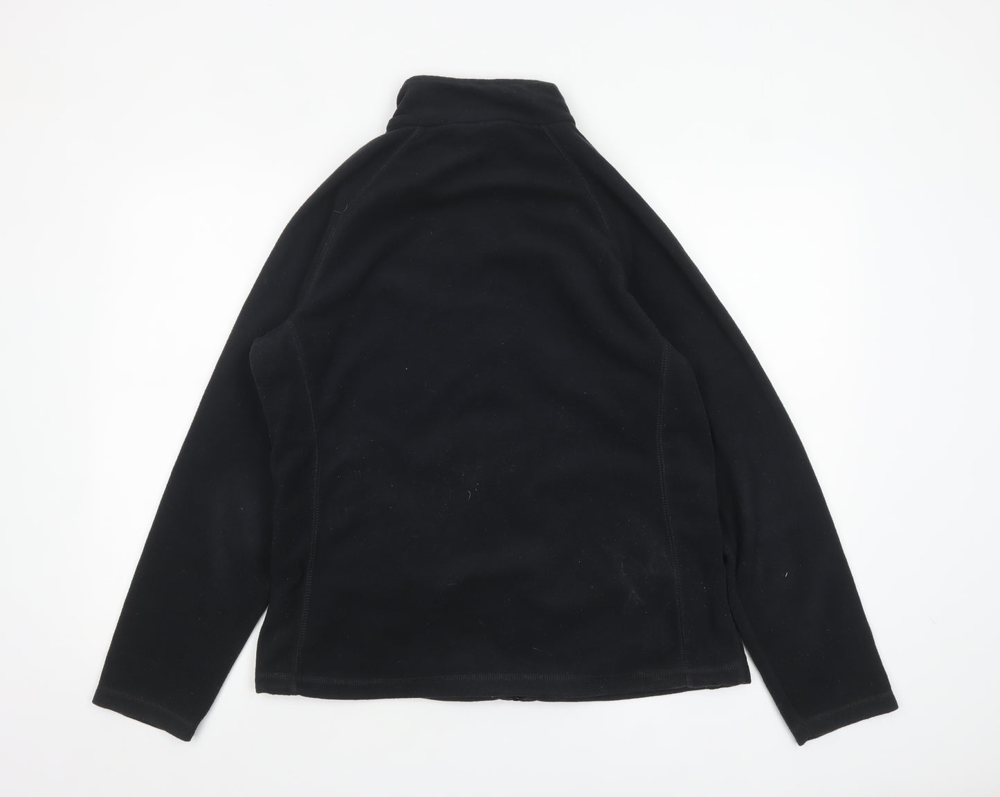 Mountain Warehouse Womens Black Fleece Jacket Size 16 Full Zip Winter Warm