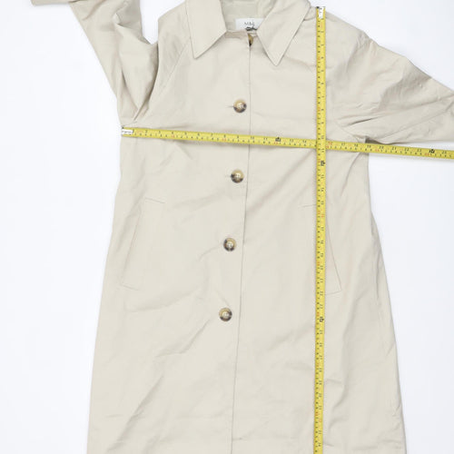 Marks and Spencer Women's Beige Size 8 Trench Coat