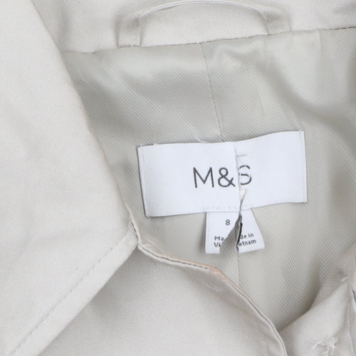 Marks and Spencer Women's Beige Size 8 Trench Coat