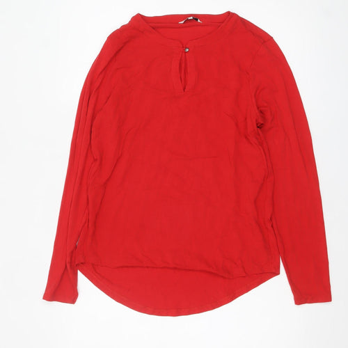 Sandwich Women's Red Long Sleeve Tunic Blouse Size L