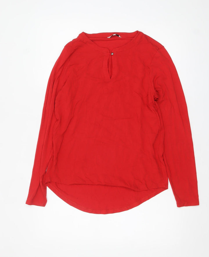 Sandwich Women's Red Long Sleeve Tunic Blouse Size L