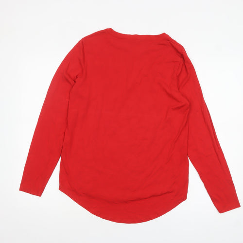 Sandwich Women's Red Long Sleeve Tunic Blouse Size L
