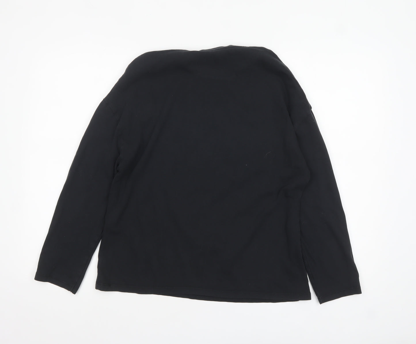 Next Girls Black Festive Era Long Sleeve Cotton T-Shirt - Size 13 Years