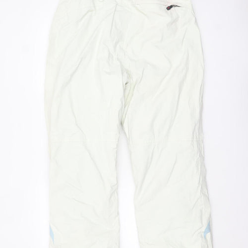 One Body Womens White Size 16 Waterproof Insulated Snow Pants