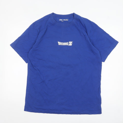 Uniqlo Men’s Blue Dragon Ball Z Anime Graphic T-Shirt Size L