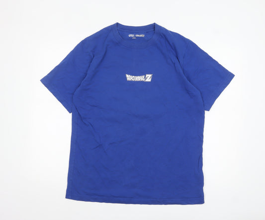 Uniqlo Men’s Blue Dragon Ball Z Anime Graphic T-Shirt Size L