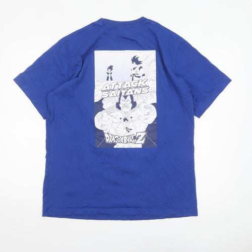 Uniqlo Men’s Blue Dragon Ball Z Anime Graphic T-Shirt Size L