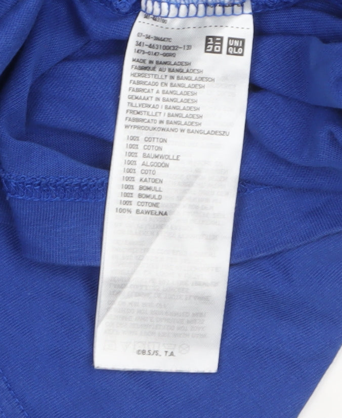 Uniqlo Men’s Blue Dragon Ball Z Anime Graphic T-Shirt Size L