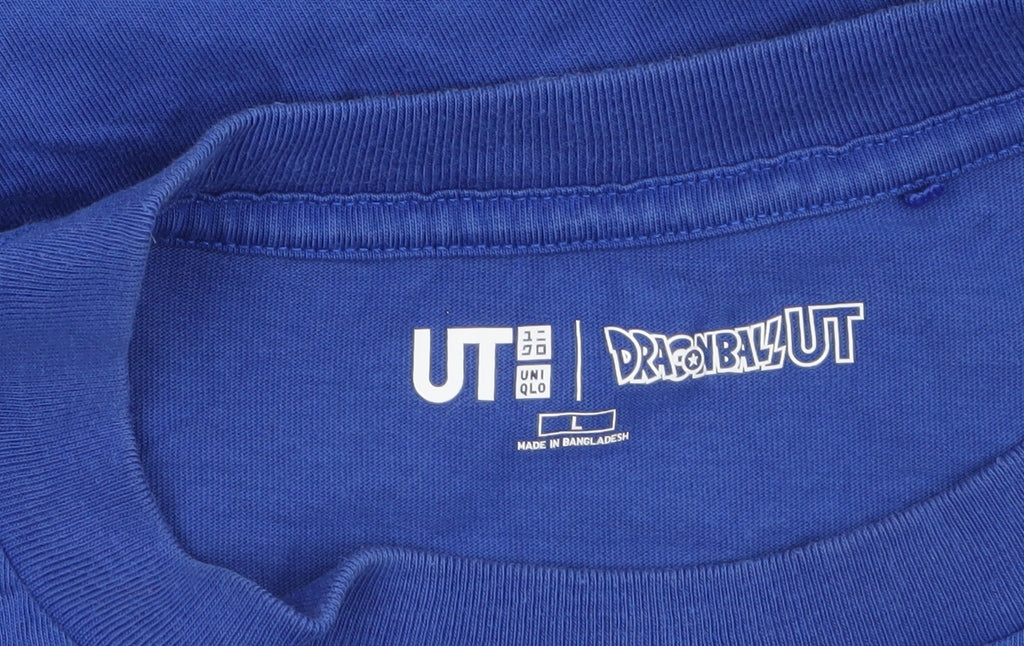 Uniqlo Men’s Blue Dragon Ball Z Anime Graphic T-Shirt Size L