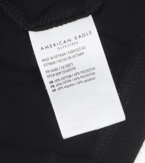 American Eagle Men's Black XS Graphic Eagle T-Shirt