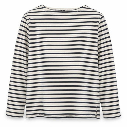 7 Iles Women's Multicoloured Striped Cotton Long Sleeve T-Shirt M