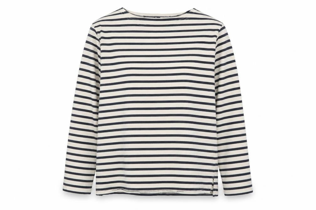 7 Iles Women's Multicoloured Striped Cotton Long Sleeve T-Shirt M