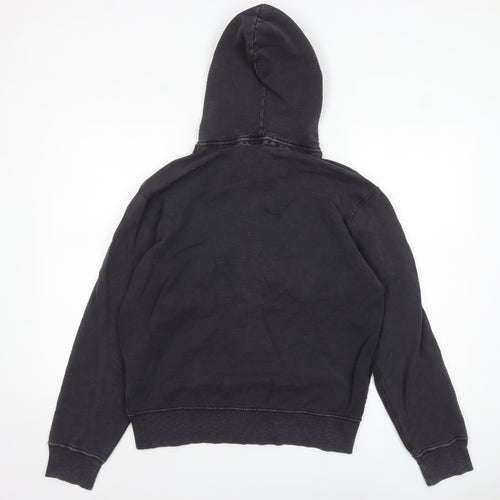 Ralph Lauren Men’s Black Full Zip Hoodie Size M Cotton Logo Sweatshirt