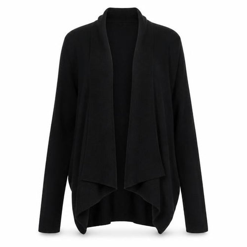 Mango Women's Black Knit Open Cardigan Size 8