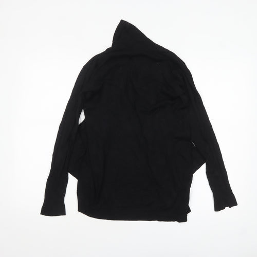 Mango Women's Black Knit Open Cardigan Size 8